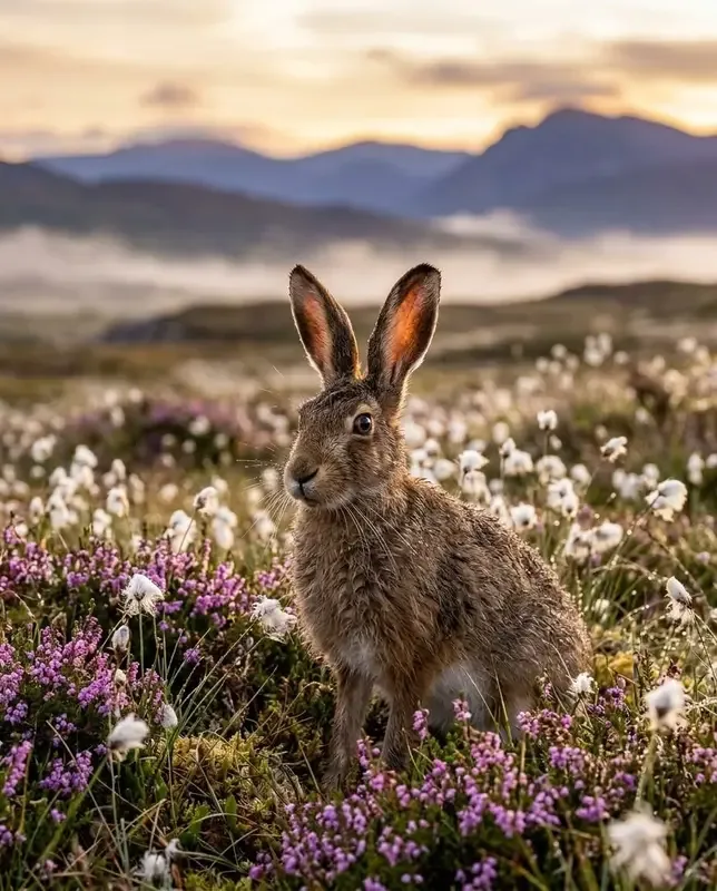 Hare in Golden Meadow